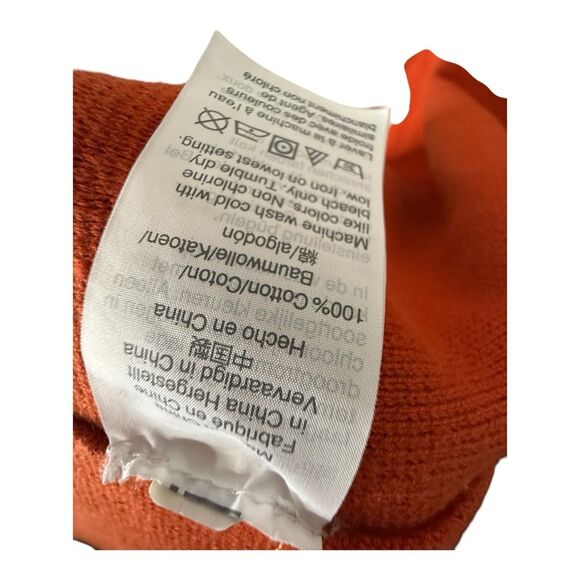 J Crew Womens Vanessa Sweater Jacket Open Front Blazer Size S Orange Cotton - Picture 8 of 8